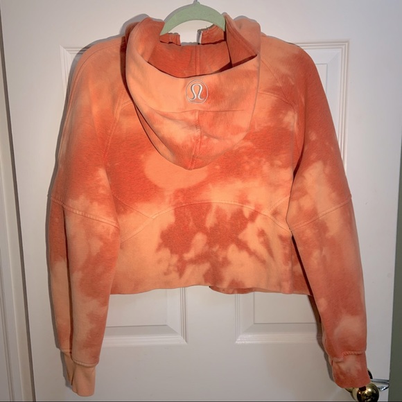 LAST CALL! Lululemon Scuba Oversized Cropped 1/2 Zip - custom dyed 🧡 - Picture 2 of 6
